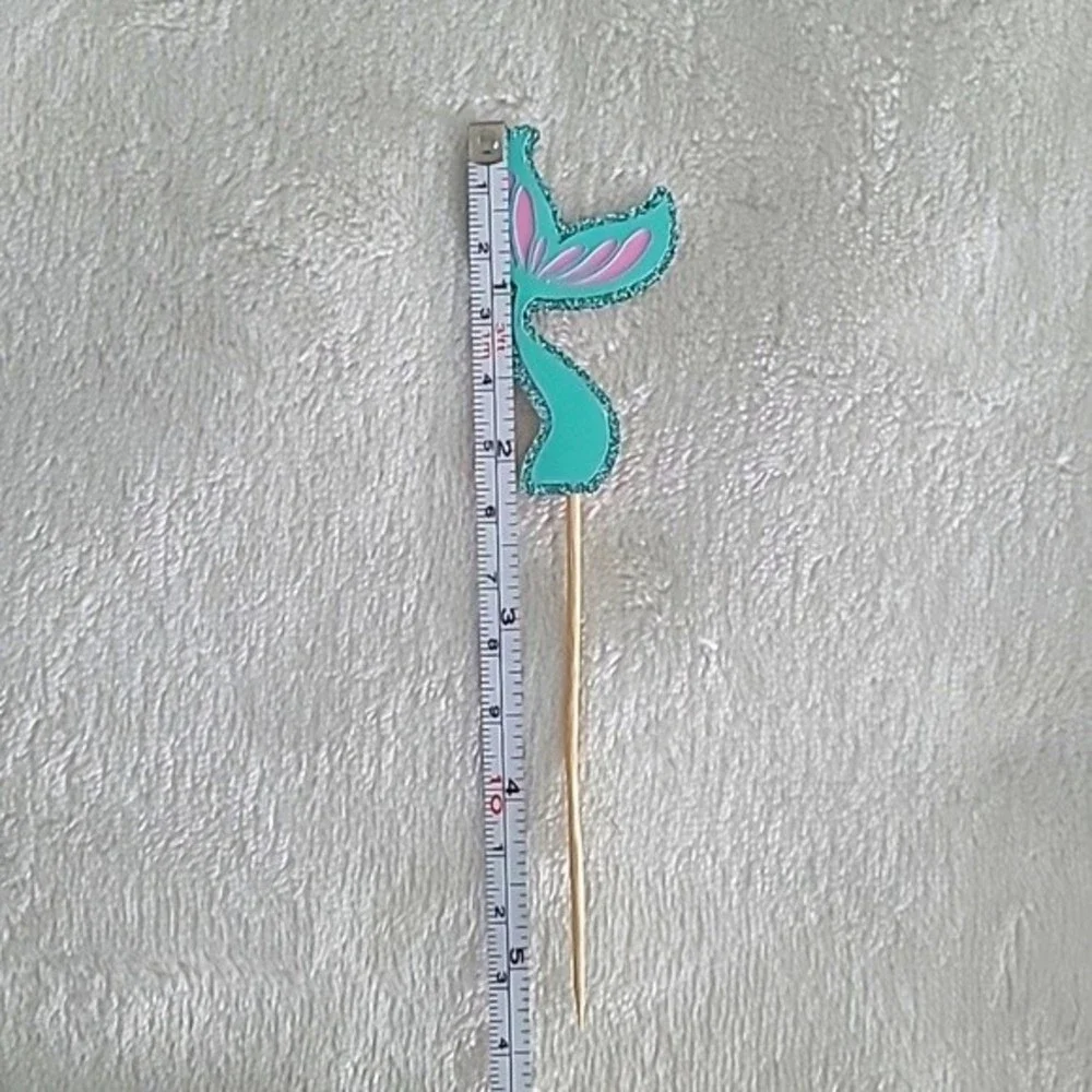Mermaid theme cupcake toppers